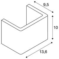 SLV Mana 12 1000824 Lampenkap Geschikt voor muurverf, Geschikt voor behang Wit - thumbnail