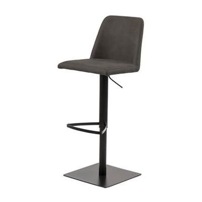 Lisomme Edwin barkruk - Zacht kunstleer - Donkergrijs Lisomme Edwin barkruk - Zacht kunstleer - Donkergrijs