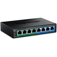 TRENDnet TPE-TG44G 8-Port Gigabit GREENnet PoE + Switch, 4 x Gigabit PoE/PoE + tot 30 watt/poort, 4 x Gigabit, 61 W stroombudget, Ethernet onbeheerde switch - thumbnail