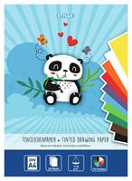 Stylex hobby papier a4 10 kleuren 20 stuks - thumbnail
