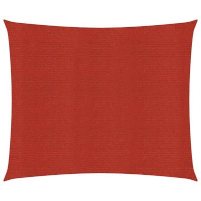VidaXL Zonnezeil 160 g/m² 2x2,5 m hdpe rood