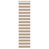 VidaXL Zebra blind 55x200 cm stofbreedte 50,9 cm polyester zandbruin - thumbnail