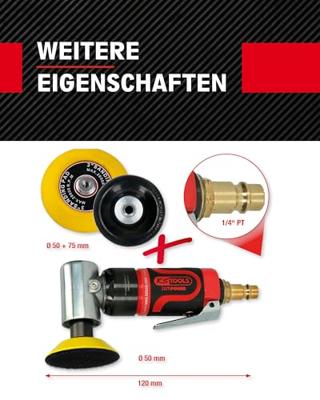 KS Tools 515.5585 SlimPOWER mini-pneumatische slijpmachine, 19000omw/min.