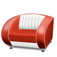 Bel Air Sofa SF-01CB Rood - thumbnail