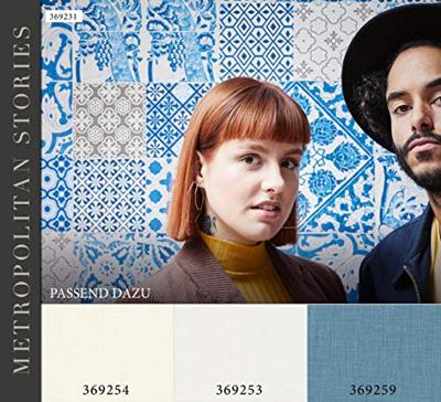 Livingwalls Metropolitan Stories blauw behang | 369259