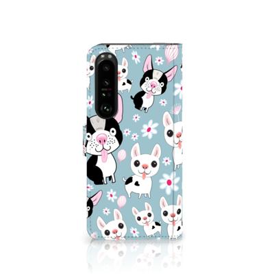 Sony Xperia 1 IV | Telefoonhoesje | Met pasjeshouder | Hondjes