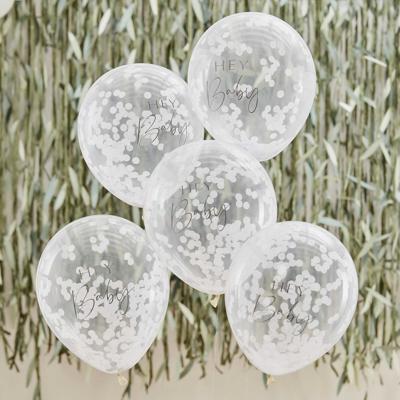Ginger Ray BAB-125 Botanical Baby Confetti Ballonnen