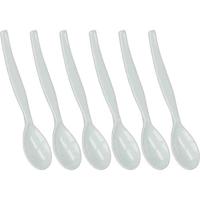 Metaltex eierlepels 6 stuks wit - thumbnail