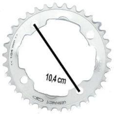 Gebhardt kettingblad 32t 4 gaats zilver