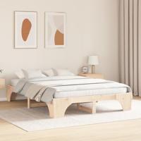 Bedframe Naturel 140 x 200 cm Massief grenenhout - thumbnail