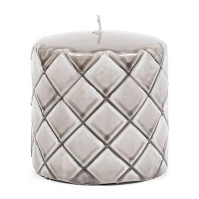 Riviera Maison Stompkaars beige, ruiten print - Padded (ØxH) 7x10