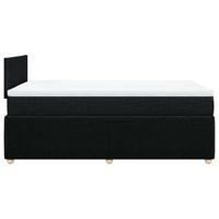 Boxspring met matras stof zwart 120x190 cm - thumbnail