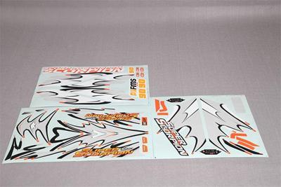 FMS - 90Mm Super Scorpion Stickers Orange (FMSRA109O)