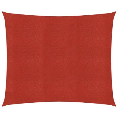 VidaXL Zonnezeil 160 g/m² 2x2,5 m hdpe rood