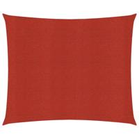 VidaXL Zonnezeil 160 g/m² 2x2,5 m hdpe rood - thumbnail
