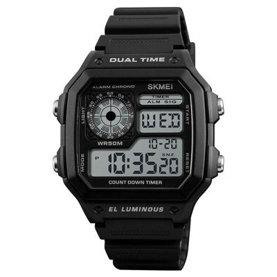SKMEI 1299 multifunctionele Outdoor Sports Noctilucent waterdichte digitale display polshorloge (zwart)