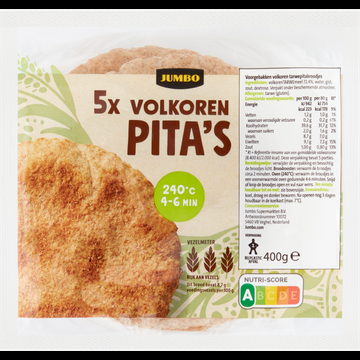 Jumbo Volkoren Pita&apos;s 5 Stuks