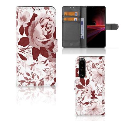 Hoesje Sony Xperia 1 III Watercolor Flowers Hoesje Sony Xperia 1 III Watercolor Flowers
