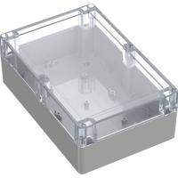 TRU COMPONENTS 6U07211408437 TC-13865164 Industriële behuizing 209.7 x 139.8 x 75 ABS, Polycarbonaat Lichtgrijs, Transparant 1 stuk(s) - thumbnail