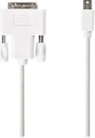 Nedis CCGP37700WT20 Mini-displayport - Dvi-kabel Mini-displayport Male - Dvi-d 24+1-pins Male 2,0 M Wit - thumbnail