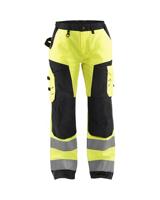 Blåkläder Dames werkbroek High-Vis zonder spijkerzakken 71551811 | High-Vis Geel/Zwart | Maat 48 - 7330509502242 - thumbnail
