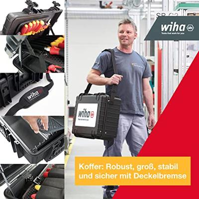 Wiha Gereedschapskoffer (gevuld) 81-delig Electricien, Handwerker, Leerling, Professioneel, VDE (l x b x h) 510 x 420 x 220 mm