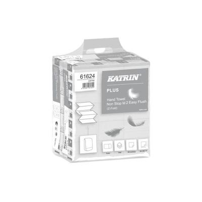 Handdoek Katrin Plus z-vouw 2-laags 203x240mm 15x160 vel wit 61624