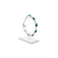 Zilveren Ovalen Armband Malachiet - thumbnail