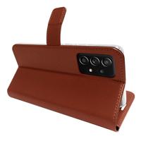 Valenta Book Case Gel Skin Samsung Galaxy A72 4G Brown - thumbnail
