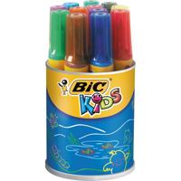 BIC decoralo jumbo markers, lijndikte 4 mm, diverse kleuren, 12 stuk/ 1 doosje - thumbnail