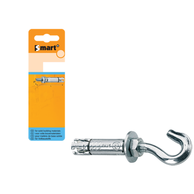 pgb-Europe SMART | Keilbouthuls + haak M8x90 Zn SM00TR001080090H