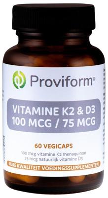 Proviform Vitamine K2 100 mcg & D3 75 mcg Capsules