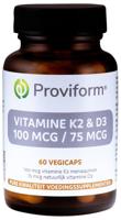 Proviform Vitamine K2 100 mcg & D3 75 mcg Capsules - thumbnail