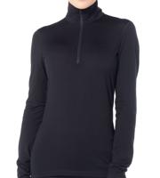 Icebreaker 200 Oasis LS Half Zip Thermoshirt Dames Black L - thumbnail