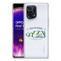 OPPO Find X5 Telefoonhoesje met Naam Boho Bottle - thumbnail