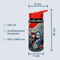 Scooli Drinkfles Marvel Avengers 500 ml Rood/Zwart - thumbnail