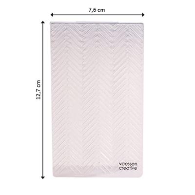 Vaessen Creative • embossing folder visgraat