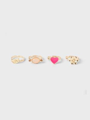 Name it zomer ring box (4pc) meisjes - goud - Nkfacc
