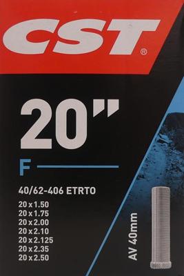 CST binnenband 20x1.50-2.50 schrader 40mm 40/62-406 (av40) CST binnenband 20x1.50-2.50 schrader 40mm 40/62-406 (av40)