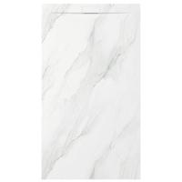 Zenon Essenza Minimal douchevloer - 140x80cm - antislip - antibacterieel - mineraalmarmer - rechthoek - Marble white (wit) 400000000000044813 - thumbnail
