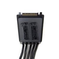 SilverStone Adapter 15-Pin SATA > 4x 15-Pin SATA splitterkabel - thumbnail