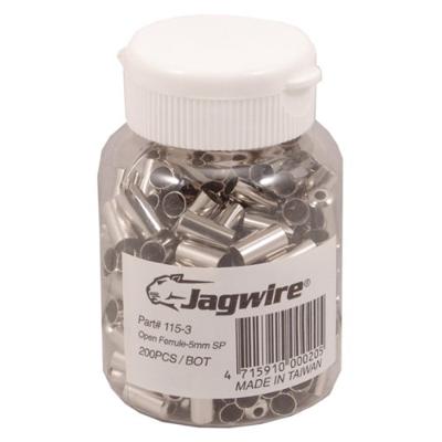 JAGWIRE End caps open - 5mm brake - brass (200pcs) - chrome