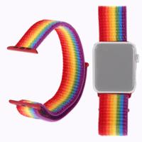 Eenvoudige mode nylon horlogebandje voor Apple Watch serie 5 & 4 44mm/3 & 2 & 1 42mm met magische stok (kleur) - thumbnail