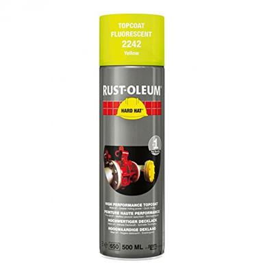 Rust-Oleum deklaag fluorescerend - Hard Hat - geel - mat - 0.5l - spuitbus