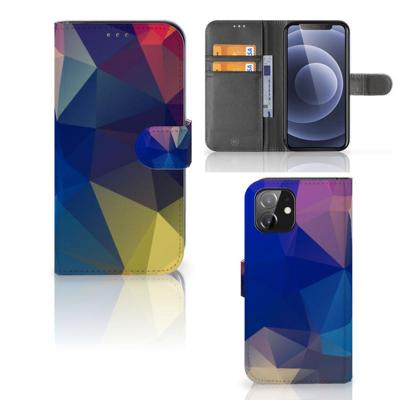 iPhone 12 | 12 Pro (6.1") | Book Case | Polygon Dark