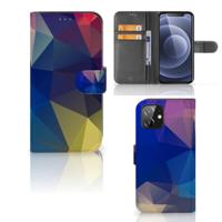 iPhone 12 | 12 Pro (6.1") | Book Case | Polygon Dark - thumbnail