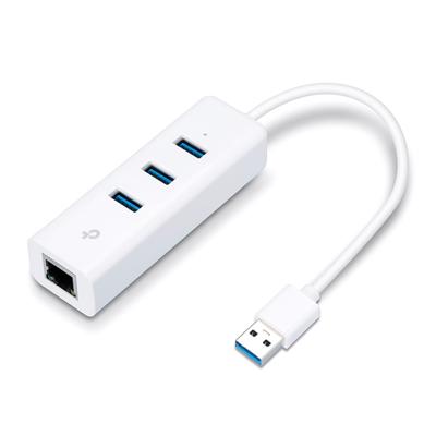 TP-LINK 3-Port USB 3.0 Hub Gigabit Ethernet Adapter TP-LINK 3-Port USB 3.0 Hub Gigabit Ethernet Adapter