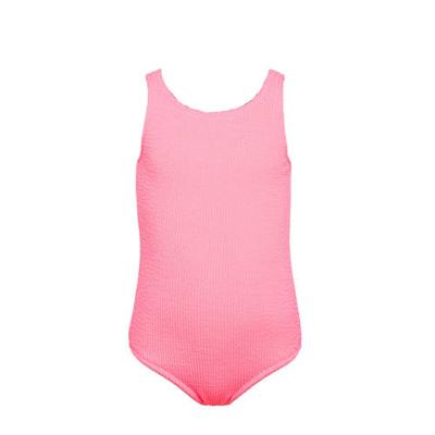 BEACHWAVE baby girls badpak met textuur neonroze BEACHWAVE baby girls badpak met textuur neonroze