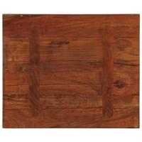 Tafelblad rechthoekig 60x50x3,8 cm massief gerecycled hout - thumbnail