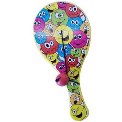 LG Imports batje met bal smileys 12 cm geel